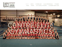 Tablet Screenshot of centreelitegymnastics.com